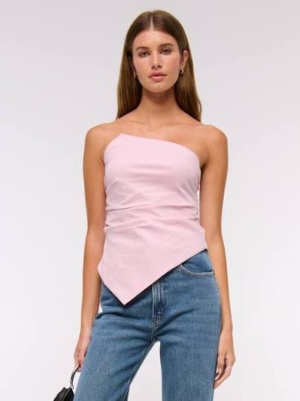 Abercrombie Women's Asymmetrical Strapless Top